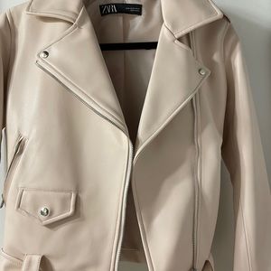 New Zara faux leather jacket